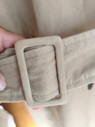 Gabardina Abercrombie & Fitch Beige Talla L