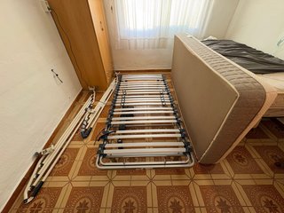 Cama articulada eléctrica + Colchón+ 2 Barandillas