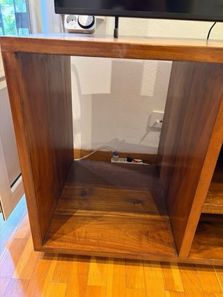 Mobiletto in teak per scaffale, libreria e TV