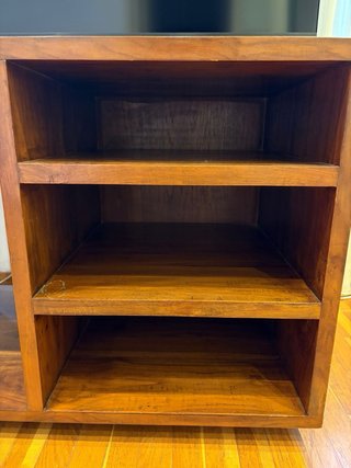 Mobiletto in teak per scaffale, libreria e TV