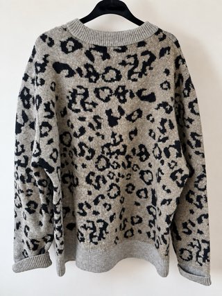 Jersey Zara estampado leopardo talla única