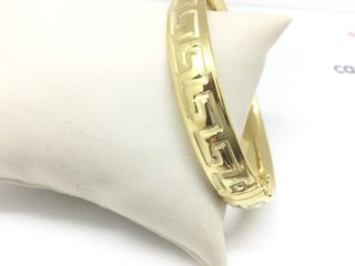 Pulsera Oro 18K Media Caña Grecas E54025-4