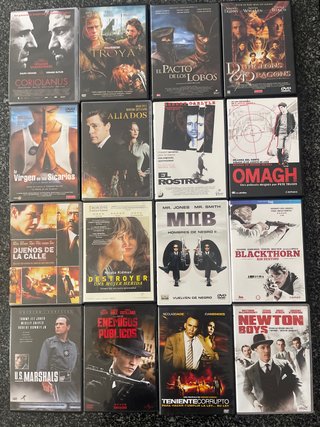 Lote 16 Películas DVD Acción, Crimen, Drama(B15)