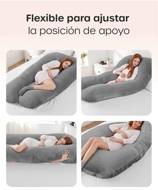 Cojín Maternidad Embarazo Gris XXL