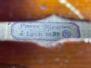 Violín Pierre Silvestre a Lyon 1850