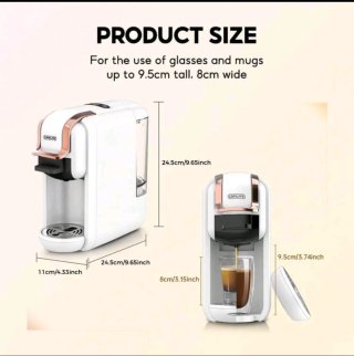 Cafetera compatible con cápsulas Nespresso y más