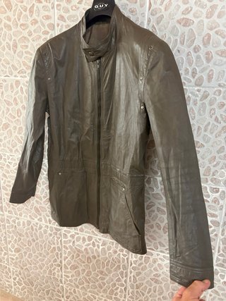 Giacca vera pelle morbida comoda vintage tg 46