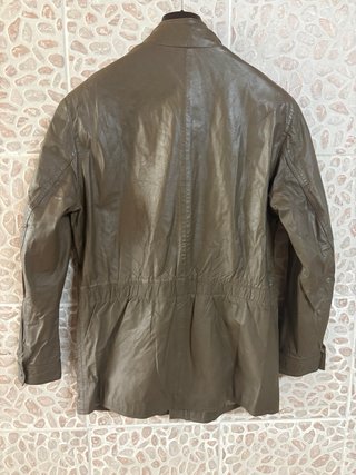 Giacca vera pelle morbida comoda vintage tg 46