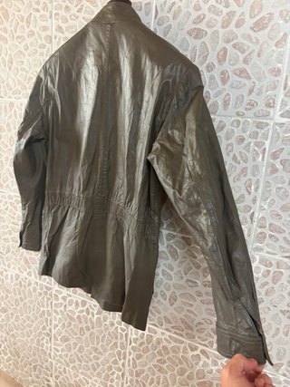 Giacca vera pelle morbida comoda vintage tg 46