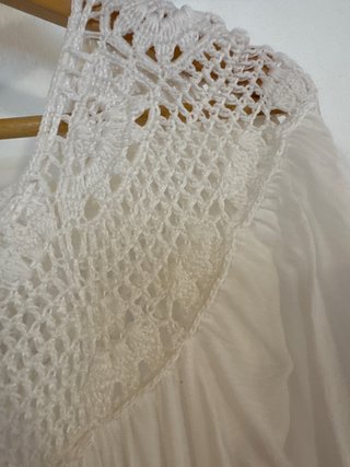 Vestido blanco ibicenco crochet