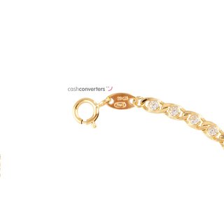 pulsera oro 18k con piedra con circonita