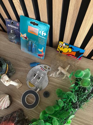 Lote Accesorios y Decoración Acuario