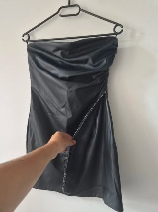 Abito Zara effetto pelle