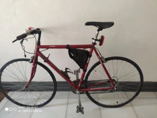 Bicicleta de carretera roja