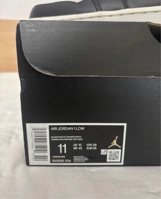 Jordan 1 Low Negro