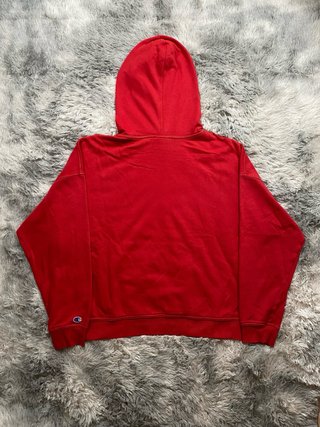 Sudadera Champion Roja Logo Vintage Talla S