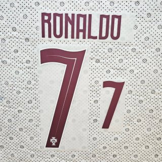 CR7 Ronaldo 7 Portugal World Cup 2026 Away Nameset