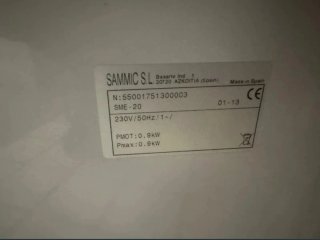 Amasadora Sammic SME-20, monofasica.