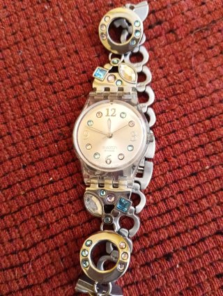 Reloj Swatch Mujer Lady Menthol 2007 pila gastada.
