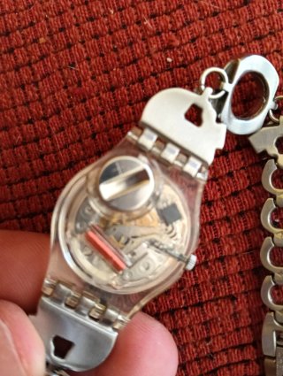 Reloj Swatch Mujer Lady Menthol 2007 pila gastada.