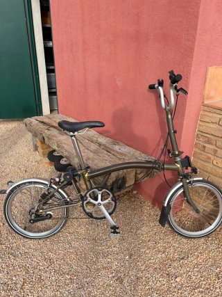 Bicicleta Brompton plegable