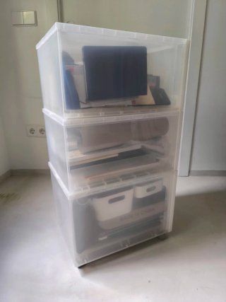 Cajonera Muji con ruedas