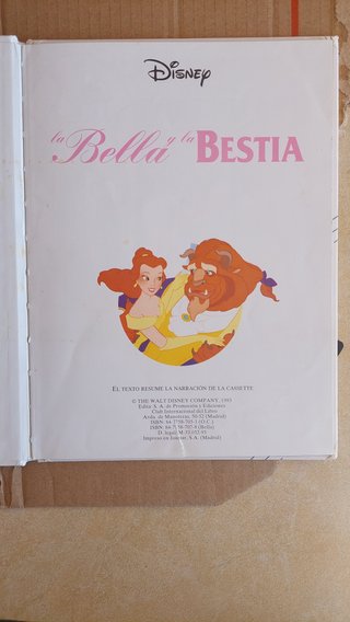 La Bella y la Bestia Disney Audiocuento 1993