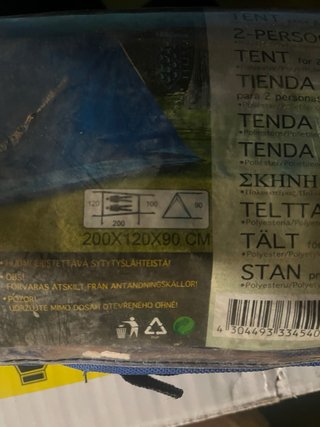 Tienda de campaña 2 personas