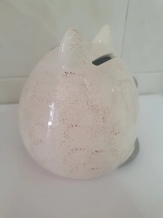Hucha cerámica gato