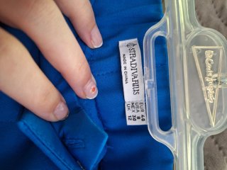 Pantalón de traje azul