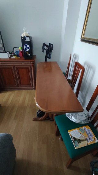 Mesa de comedor extensible madera