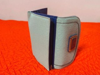 Portafoglio Guess azzurro monogram