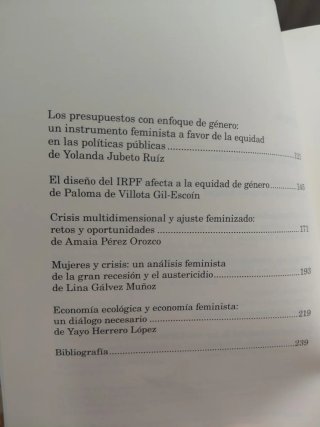 Feminismo :La economia feminista con voz propia