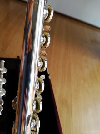 Flauto traverso testata argento sterling 925