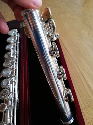 Flauto traverso testata argento sterling 925