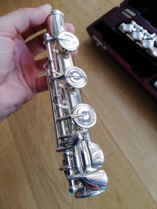 Flauto traverso testata argento sterling 925