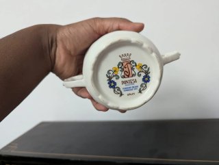 Juego de té Pontesa porcelana floral