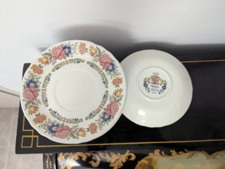 Juego de té Pontesa porcelana floral