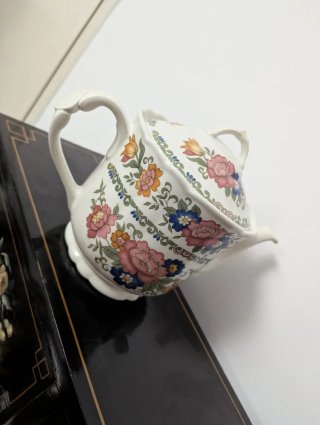 Juego de té Pontesa porcelana floral