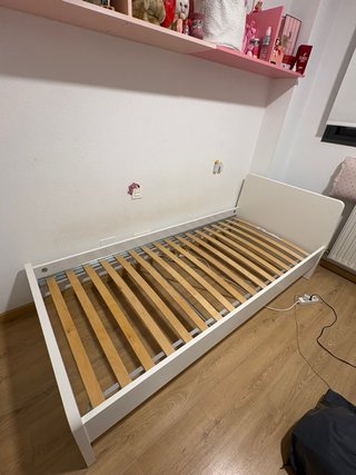 Cama Ikea 90x200 con somier