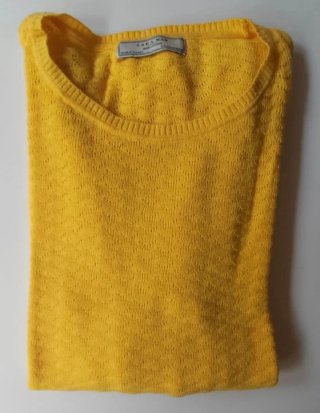 Jersey Zara Manga Larga Amarillo