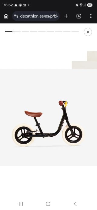 Bicicleta sin pedales Runride 50 Decathlon