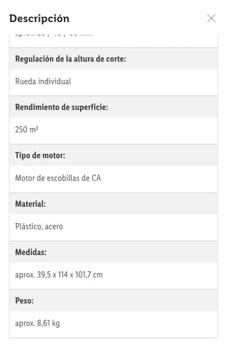 Cortacésped eléctrico Parkside 1300W
