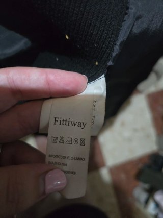 Chaquetón negro mujer
