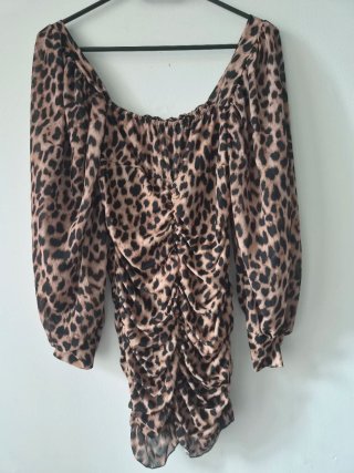 Vestito fantasia leopardata taglia unica