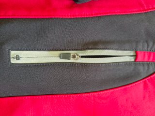 Forro polar ciclismo LIXADA rojo y negro