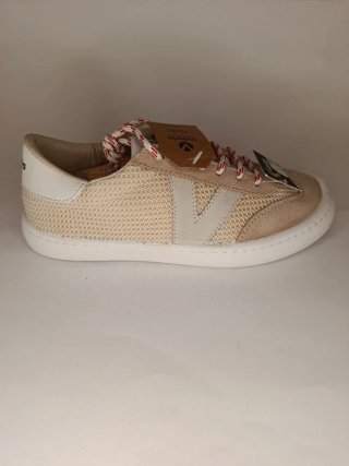 Zapatillas Victoria Barefoot Rejilla Beige