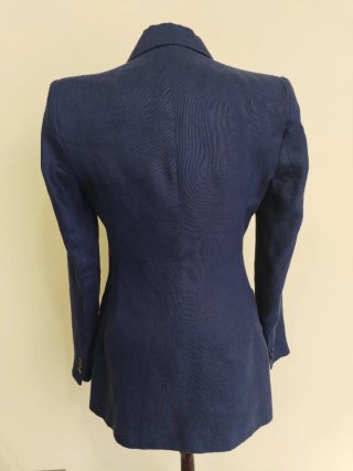 Americana y chaleco lino Zara azul