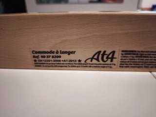 Cajonera cambiador infantil – 3 cajones