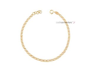 pulsera oro 18k con piedra con circonita